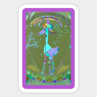 Llama Unicorn Clown Sticker